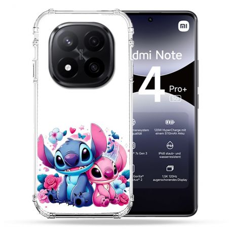 Coque Renforcée Pour Xiaomi Redmi Note 14 PRO PLUS 5G Stitch Love