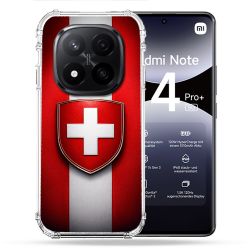 Coque Renforcée Pour Xiaomi Redmi Note 14 PRO PLUS 5G Voyage Drapeau Suisse
