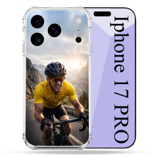 Coque Renforcée Pour Iphone 17 Pro Sport Cyclisme Maillot Jaune