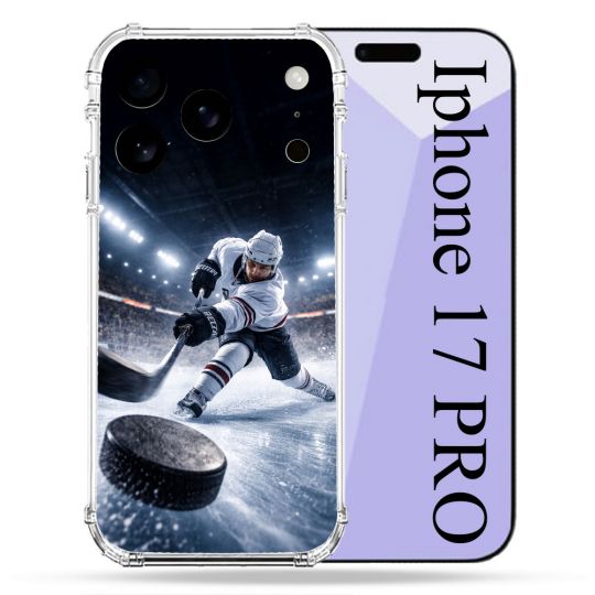 Coque Renforcée Pour Iphone 17 Pro Sport Hockey sur Glace