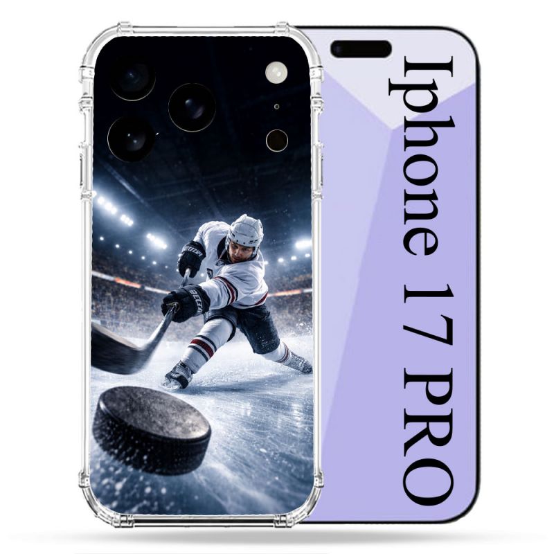 Coque Renforcée Pour Iphone 17 Pro Sport Hockey sur Glace