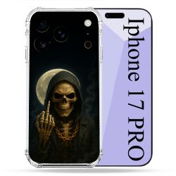 Coque Renforcée Pour Iphone 17 Pro Tete de Mort Doigt 2026