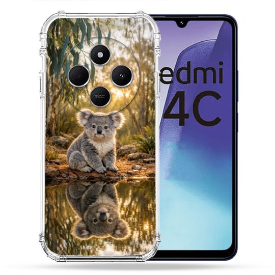 Coque Renforcée Pour Xiaomi Redmi 14C 4G Animal Koala Reflet