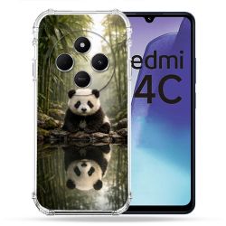 Coque Renforcée Pour Xiaomi Redmi 14C 4G Animal Panda Reflet