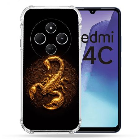 Coque Renforcée Pour Xiaomi Redmi 14C 4G Animal Scorpion Fresque 2026
