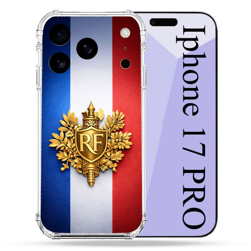 Coque Renforcée Pour Iphone 17 Pro Voyage Drapeau France