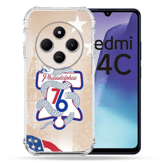 Coque Renforcée Pour Xiaomi Redmi 14C 4G Basket Philadelphia 76ers