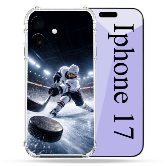 Coque Renforcée Pour Iphone 17 Sport Hockey sur Glace