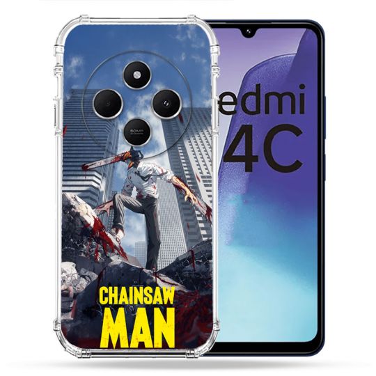 Coque Renforcée Pour Xiaomi Redmi 14C 4G Manga Chainsaw Man Denji
