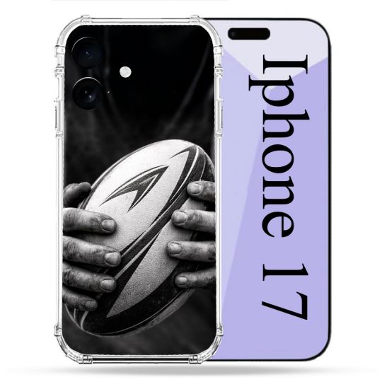 Coque Renforcée Pour Iphone 17 Sport Rugby Ballon Moderne