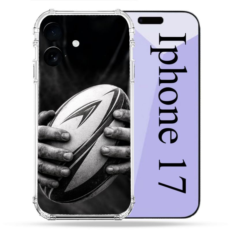 Coque Renforcée Pour Iphone 17 Sport Rugby Ballon Moderne