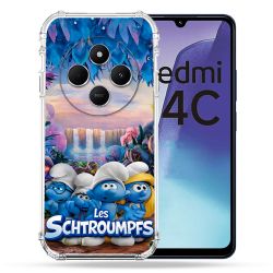 Coque Renforcée Pour Xiaomi Redmi 14C 4G Schtroumpfs Forêt