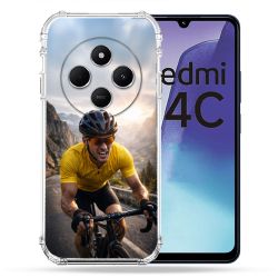 Coque Renforcée Pour Xiaomi Redmi 14C 4G Sport Cyclisme Maillot Jaune