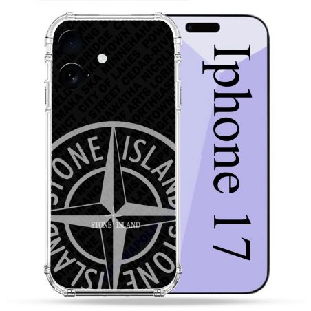 Coque Renforcée Pour Iphone 17 Stone Island Gris