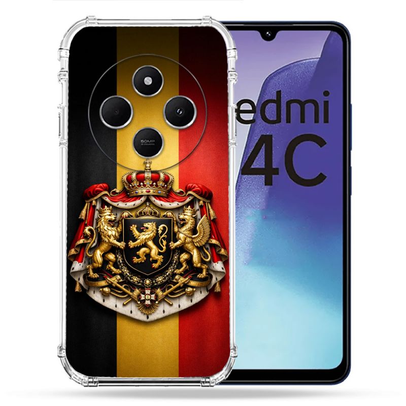 Coque Renforcée Pour Xiaomi Redmi 14C 4G Voyage Drapeau Belgique