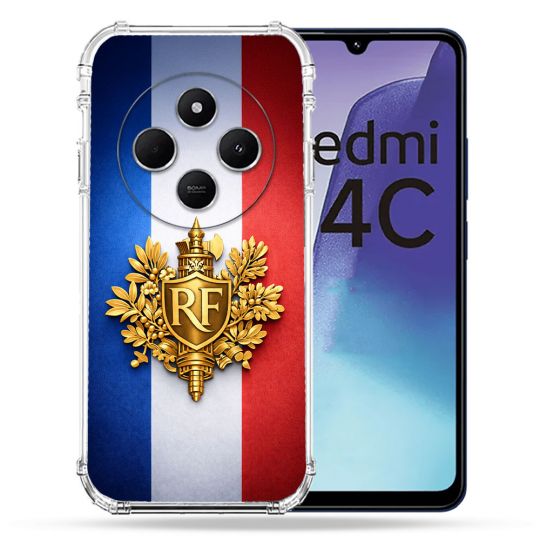 Coque Renforcée Pour Xiaomi Redmi 14C 4G Voyage Drapeau France