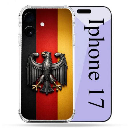 Coque Renforcée Pour Iphone 17 Voyage Drapeau Allemagne