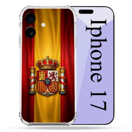 Coque Renforcée Pour Iphone 17 Voyage Drapeau Espagne