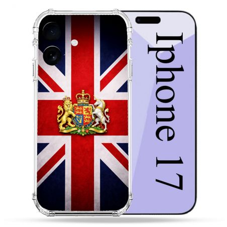 Coque Renforcée Pour Iphone 17 Voyage Drapeau Grande Bretagne UK