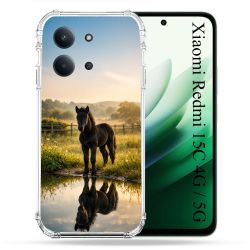 Coque Renforcée Pour Xiaomi Redmi 15C 4G Animal Cheval Reflet