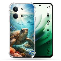 Coque Renforcée Pour Xiaomi Redmi 15C 4G Animal Tortue Marine