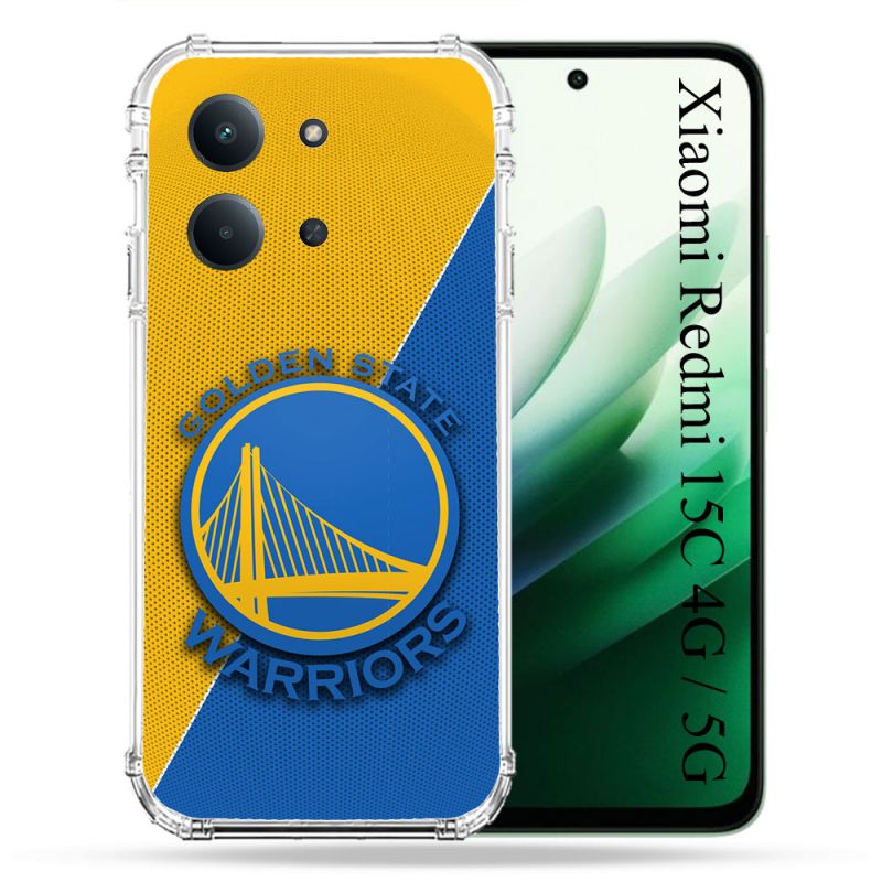 Coque Renforcée Pour Xiaomi Redmi 15C 4G Basket Golden State Warriors