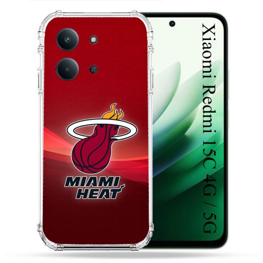 Coque Renforcée Pour Xiaomi Redmi 15C 4G Basket Miami Heat