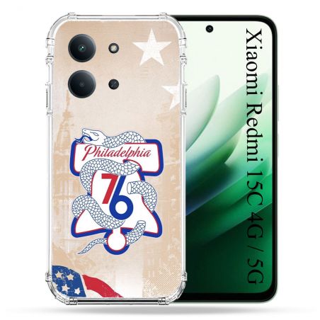 Coque Renforcée Pour Xiaomi Redmi 15C 4G Basket Philadelphia 76ers