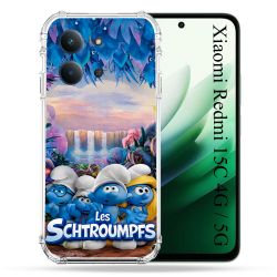 Coque Renforcée Pour Xiaomi Redmi 15C 4G Schtroumpfs Forêt
