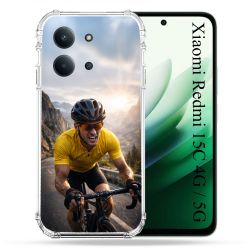 Coque Renforcée Pour Xiaomi Redmi 15C 4G Sport Cyclisme Maillot Jaune