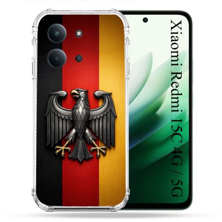 Coque Renforcée Pour Xiaomi Redmi 15C 4G Voyage Drapeau Allemagne