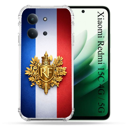 Coque Renforcée Pour Xiaomi Redmi 15C 4G Voyage Drapeau France