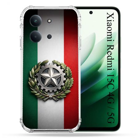 Coque Renforcée Pour Xiaomi Redmi 15C 4G Voyage Drapeau Italie