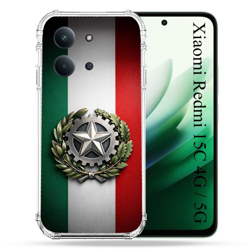 Coque Renforcée Pour Xiaomi Redmi 15C 4G Voyage Drapeau Italie