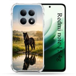 Coque Renforcée Pour Xiaomi Redmi Note 15 4G Animal Cheval Reflet