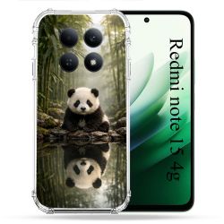 Coque Renforcée Pour Xiaomi Redmi Note 15 4G Animal Panda Reflet