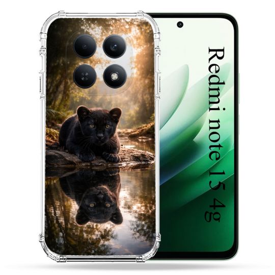 Coque Renforcée Pour Xiaomi Redmi Note 15 4G Animal Panthère Reflet