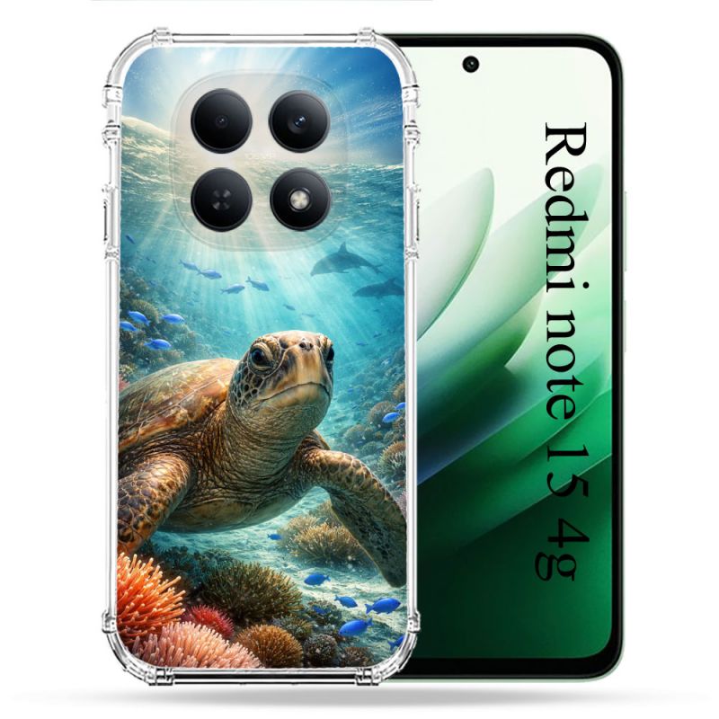 Coque Renforcée Pour Xiaomi Redmi Note 15 4G Animal Tortue Marine