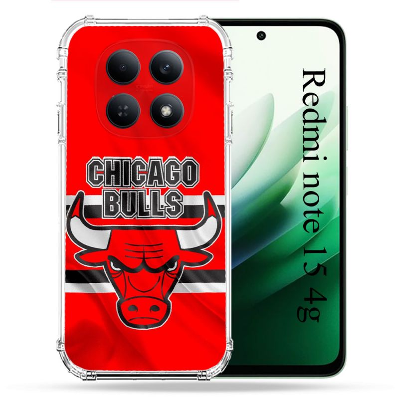Coque Renforcée Pour Xiaomi Redmi Note 15 4G Basket Chicago Bulls