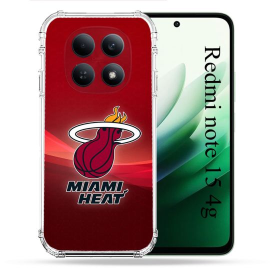 Coque Renforcée Pour Xiaomi Redmi Note 15 4G Basket Miami Heat