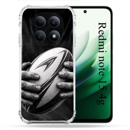 Coque Renforcée Pour Xiaomi Redmi Note 15 4G Sport Rugby Ballon Moderne