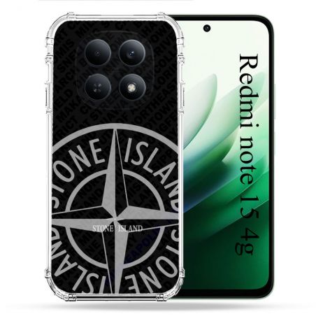Coque Renforcée Pour Xiaomi Redmi Note 15 4G Stone Island Gris
