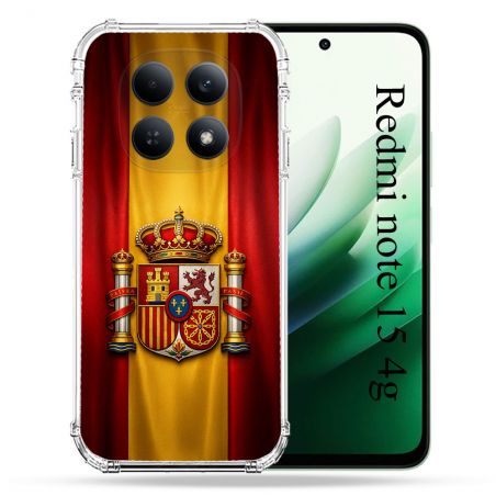 Coque Renforcée Pour Xiaomi Redmi Note 15 4G Voyage Drapeau Espagne