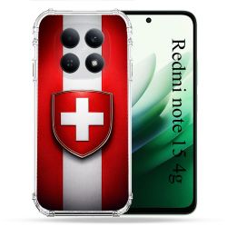 Coque Renforcée Pour Xiaomi Redmi Note 15 4G Voyage Drapeau Suisse