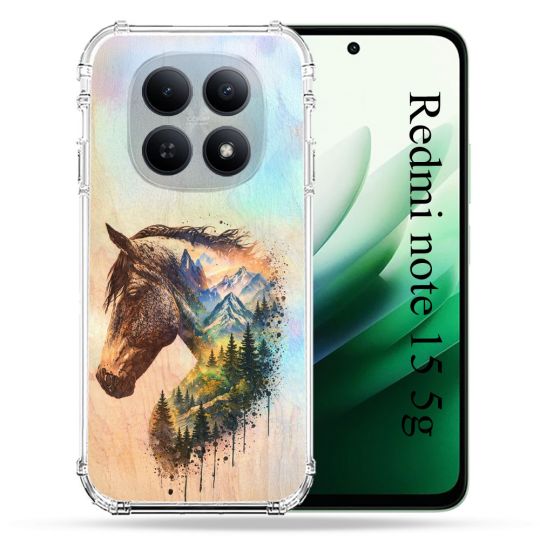Coque Renforcée Pour Xiaomi Redmi Note 15 5G Animal Cheval Montagne