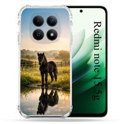 Coque Renforcée Pour Xiaomi Redmi Note 15 5G Animal Cheval Reflet