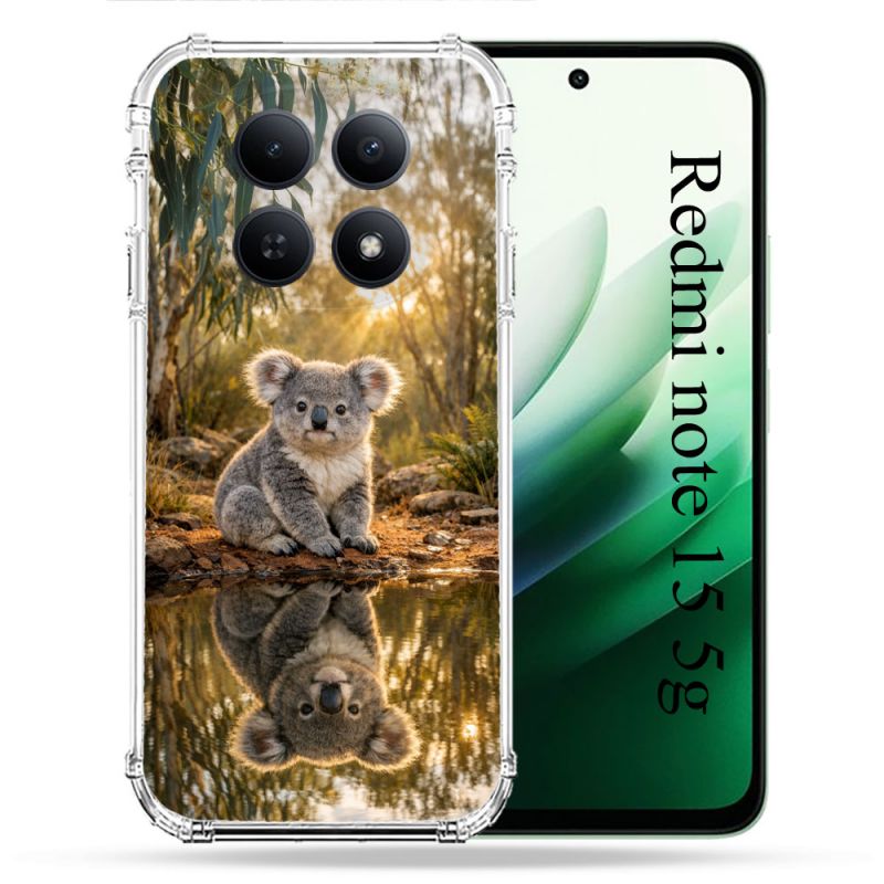 Coque Renforcée Pour Xiaomi Redmi Note 15 5G Animal Koala Reflet