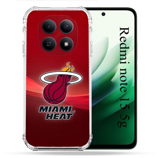 Coque Renforcée Pour Xiaomi Redmi Note 15 5G Basket Miami Heat