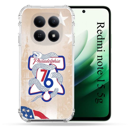 Coque Renforcée Pour Xiaomi Redmi Note 15 5G Basket Philadelphia 76ers