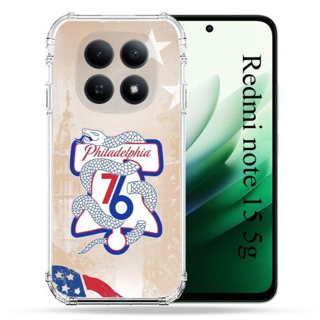 Coque Renforcée Pour Xiaomi Redmi Note 15 5G Basket Philadelphia 76ers